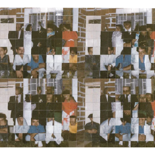 Imágenes Mnemónicas, Memoria Visual, 2018, Cartografía (Fotografías de archivo intervenidas), 76x64 cm