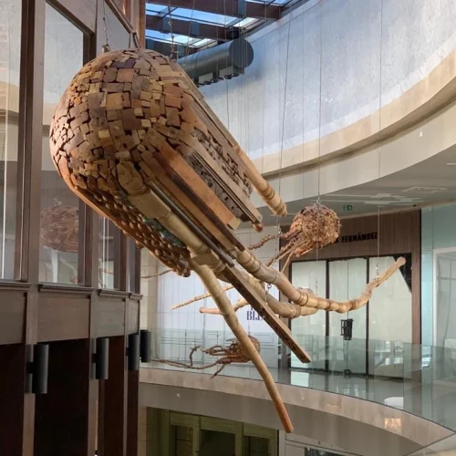 Fósiles en Movimiento y Avistamientos Temporales. Plaza de Toros La Serrezuela. Cartagena_ Ensamble_ Fragmentos de muebles