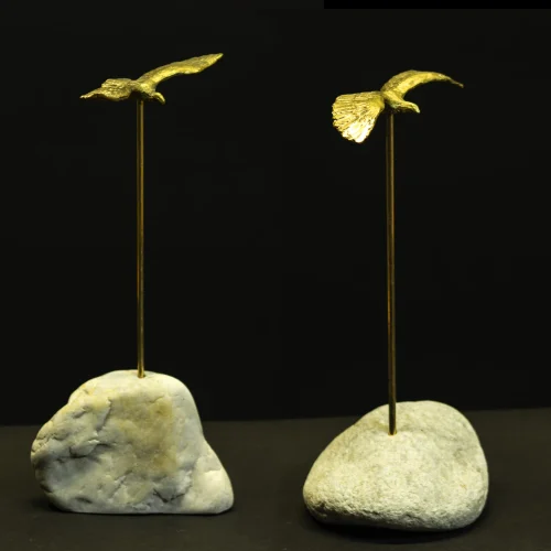 Gallinazos-cuarzo bronce cera perdida